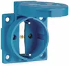 Aardingscontactdoos, inbouwmodel, met klapdeksel, blauw Productafbeelding-voorbeeld 4