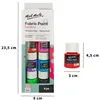 Mont Marte Textilfarbe Set 8 x 20ml – Waschfest & Produktbild-Vorschau 13
