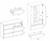 STIV Möbel | Kleiderschrank + Kommode Schwarz Matt/Eiche Produktbild-Vorschau 7