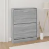 vidaXL Botník Grey Sonoma 59x17x81 cm Dřevěný materiál Náhled obrázku produktu 2