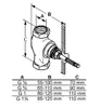 KLUDI Inbouwventiel 3/4 inch, DN 20 - 29211 Productafbeelding-voorbeeld 4