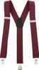 Bretelle larghe 3,5 cm a forma di Y bordeaux Anteprima dell’immagine prodotto 4