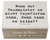 Mr. & Mrs. Panda Box Spruch Hausmeister Hilfe 22 x 15 cm - Produktbild-Vorschau 3