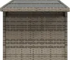 vidaXL Zahradní stůl se skleněnou deskou šedý 100x55x73 cm Náhled obrázku produktu 6