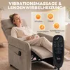 HOMCOM Relaxsessel, TV-Sessel mit Massage & Wärme, Braun Produktbild-Vorschau 4