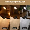 Leselampe Buch Klemme Aufladbar 3 Farbtemperatur Dimmbar Produktbild-Vorschau 3