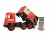 MIDDLE TRUCK smetiarske auto červeno-čierne vo vitríne Náhľad obrázku produktu 2