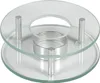 Soucoupe verre/métal pour bougie à chauffe-plat (non Voir les images du produit 1