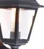 Klasyczna lampa ścienna zewnętrzna czarna z czujnikiem Podgląd zdjęcia produktu 6