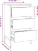 vidaXL Noční stolek bílý 40x35x70 cm Dřevěný materiál Náhled obrázku produktu 8