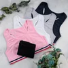 5er Set Mädchen Bustier X-Rücken - Streifen - Bunt 152-158 Produktbild-Vorschau 2