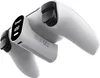 A close-up view of a white gaming controller accessory attached to a white gaming controller. Produktbild-Vorschau
