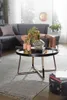 FineBuy Design Couchtisch Rund Ø 78 cm Dunkel-Gold mit Produktbild-Vorschau 3