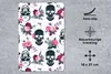 MuchoWow® Mauspad Mousepad Teens - Totenkopf - Rose - Produktbild-Vorschau 3