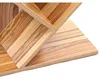Regał na książki z drewna 50 x 25 x 141 cm do salonu Podgląd zdjęcia produktu 4