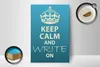 Holzschild Spruch 12x18cm Keep Calm and write on Produktbild-Vorschau 3