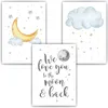 We Love You to the Moon and Back - 3er Set Bilder Produktbild-Vorschau 2