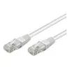 Two white network cables with clear connectors are shown against a white background. Anteprima dell’immagine prodotto