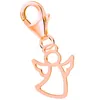 Engel Charm Anhänger in Rosegold für Bettelarmband I Echtschmuck Produktbild-Vorschau