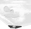vidaXL Klare Plane mit Ösen 2x2 m PVC Produktbild-Vorschau 4