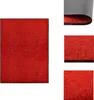 vidaXL Fußmatte Waschbar Rot 90x120 cm -  Fußmatten Produktbild-Vorschau 1