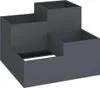vidaXL Doniczka ogrodowa antracytowa 100 x 100 x 60 cm Podgląd zdjęcia produktu 1