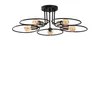 Opviq, Circle - 1346, Kronleuchter, Schwarz, Eisen, 73 x 73 Produktbild-Vorschau 2