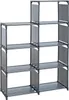A modular shelving unit with multiple compartments. Produktbild-Vorschau