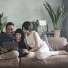 Lampe de table Relaxdays, lampe de chevet avec abat-jour en Voir les images du produit 5
