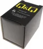 A close-up view of a black product box with yellow branding and text. Produktbild-Vorschau