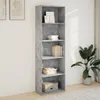 vidaXL Knihovna betonová šedá 60x30x189 cm materiál na bázi Náhled obrázku produktu 3