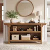Tribesigns : Console étroite de 160 cm en bois massif avec Voir les images du produit 13