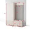 Garderoben-Set Ritmo version 1 – gefräste Kleiderschrank Produktbild-Vorschau 4