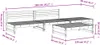 4-tlg. Garten-Lounge-Set Weiß Massivholz Kiefer Produktbild-Vorschau 6