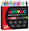 Acrylmarker-Set mit 24 Pinselfarben zum Selbermalen Produktbild-Vorschau 2