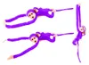 Leantoys Maskottchen Plüsch Affe mit Baby, lila 70 cm Produktbild-Vorschau 2