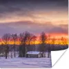 MuchoWow® Poster Dämmerungsniederungen in Schweden 75x75 cm Produktbild-Vorschau 1