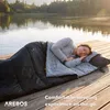 Spací vak AREBOS Camping, 220x83 cm, dekový spací vak pre Náhľad obrázku produktu 5