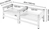 VEVOR Support pour machine à laver, hauteur 355 mm, Voir les images du produit 8