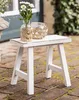 Blumenhocker aus Massivholz, creme, im Shabby Look, Produktbild-Vorschau 2