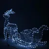 LED Sob se saněmi - 150cm, 312LED, IP44, studená bílá Náhled obrázku produktu 2