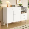 Credenza Merax con ante bombate, cassettiera con 2 cassetti Anteprima dell’immagine prodotto 3