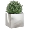 vidaXL Pflanzkübel Silbern 49x47x46 cm Edelstahl Produktbild-Vorschau 4