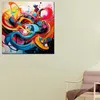 Chaos abstrakte Linien Leinwandbild Wandbild Kunstdruck XL Produktbild-Vorschau 3