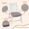 4er Set Outdoor Sitzkissen, 44 x 47 cm, 6 cm dick, Produktbild-Vorschau 2