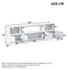 Merax Hochglanz TV-Schrank mit LED, TV Lowboard mit 4 Türen Produktbild-Vorschau 7