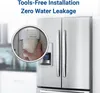 Close-up of a hand installing a water filter into a refrigerator. Podgląd zdjęcia produktu