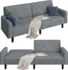 Yaheetech 2 Sitzer Sofa Couch mit Schlaffunktion, 159cm Produktbild-Vorschau 1