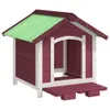 Hundehütte Mokka 65x65x61,5 cm Massivholz Kiefer Produktbild-Vorschau 4
