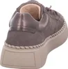 A rear view of a brown women's sneaker with a thick platform sole. Náhľad obrázku produktu
